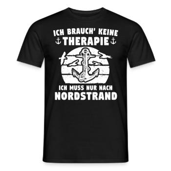 Nordstrand Sprüche - Männer T-Shirt - Schwarz - Vorne - AI Model Male 178 light (178cm)