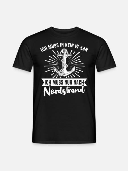 Nordstrand Spruch - Männer T-Shirt - Schwarz