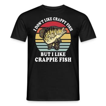 I Like Crappie Fishing - Männer T-Shirt - Schwarz - Vorne - AI Model Male 178 light (178cm)