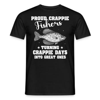 Sunfish Crappie Fish - Men's T-Shirt - black - Front - AI Model Male 178 light (178cm)
