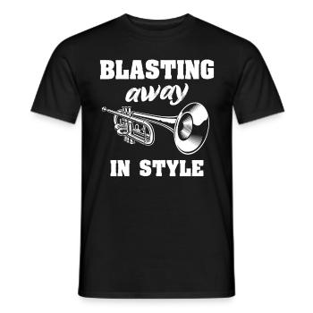 Mellophone Mellophone Player Mellophonium - Men's T-Shirt - black - Front - AI Model Male 178 light (178cm)