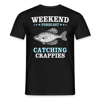 Sunbass Perch Crappie Fishing - Men's T-Shirt - black - Front - AI Model Male 178 light (178cm)