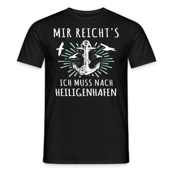 Heiligenhafen Heiligenhafener - Männer T-Shirt - Schwarz - Vorne - AI Model Male 178 light (178cm)