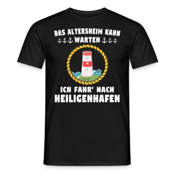 Heiligenhafen Heiligenhafener - Männer T-Shirt - Schwarz - Vorne - AI Model Male 178 light (178cm)