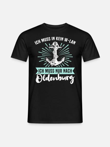 Oldenburg Sprüche - Männer T-Shirt - Schwarz