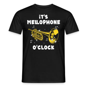 Mellophone - Men's T-Shirt - black - Front - AI Model Male 178 light (178cm)