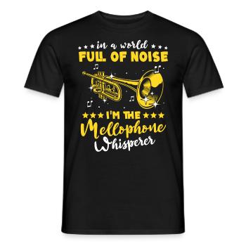 Mellophone - Men's T-Shirt - black - Front - AI Model Male 178 light (178cm)