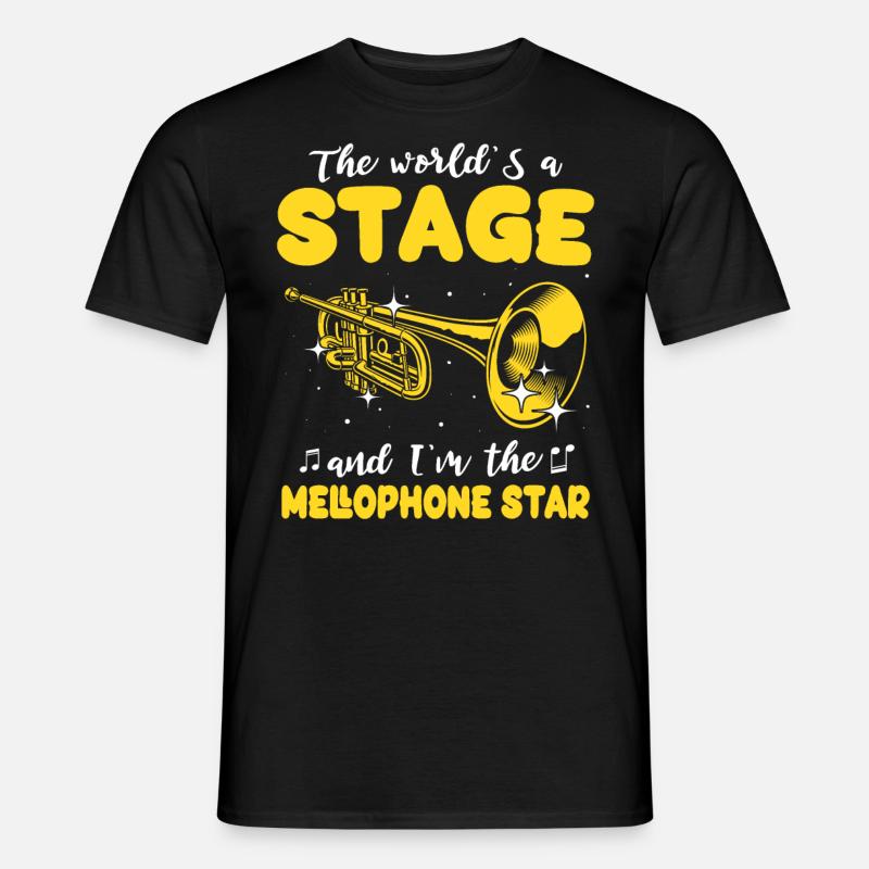 Mellophon - Männer T-Shirt - Schwarz