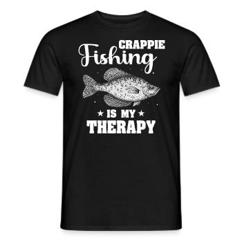 Crappie Fish - Männer T-Shirt - Schwarz - Vorne - AI Model Male 178 light (178cm)