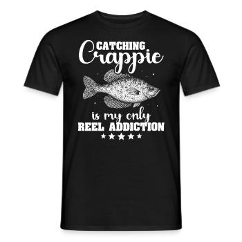 Angler Crappie Fish - Männer T-Shirt - Schwarz - Vorne - AI Model Male 178 light (178cm)