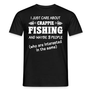 Crappie Fish - Männer T-Shirt - Schwarz - Vorne - AI Model Male 178 light (178cm)