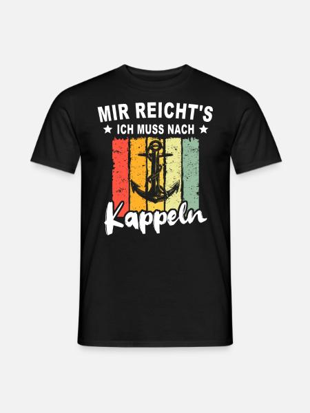 Kappeln Sprüche - Männer T-Shirt - Schwarz