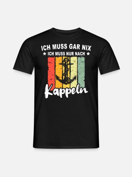 Kappeln - Männer T-Shirt - Schwarz