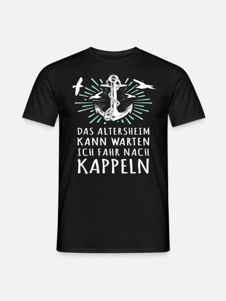 Kappeln Sprüche - Männer T-Shirt - Schwarz