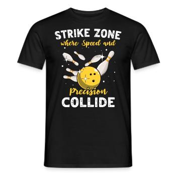 Bowling - Männer T-Shirt - Schwarz - Vorne - AI Model Male 178 light (178cm)
