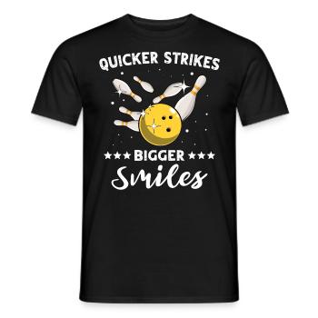 Bowlingspieler Bowling - Männer T-Shirt - Schwarz - Vorne - AI Model Male 178 light (178cm)