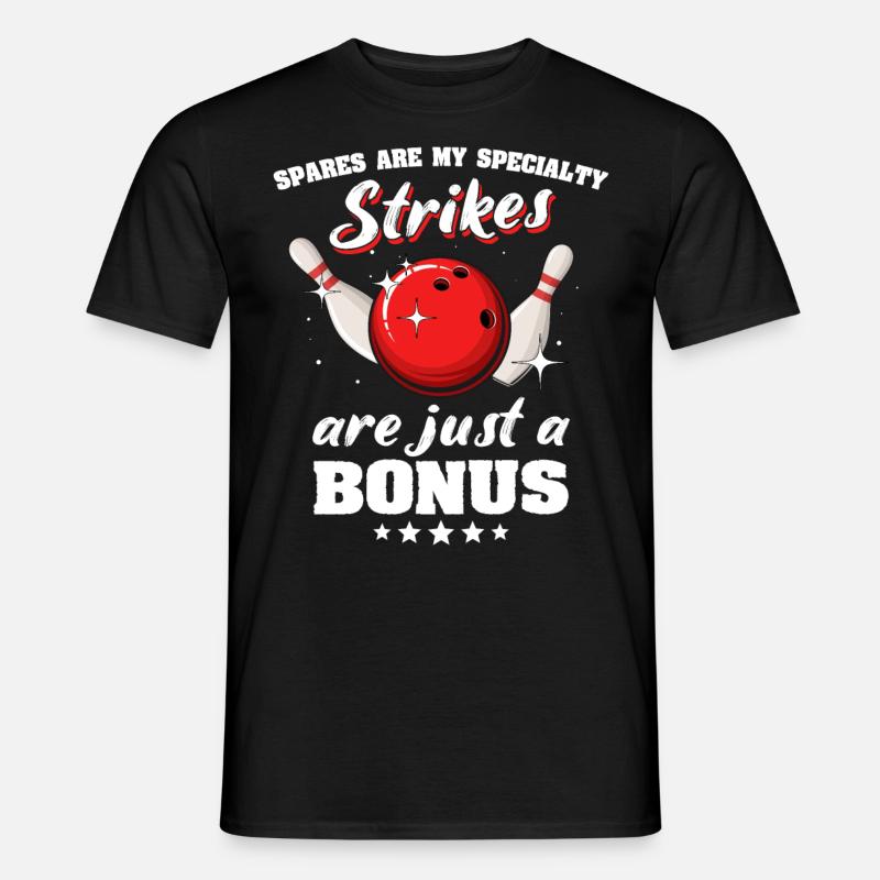 Bowling - Männer T-Shirt - Schwarz