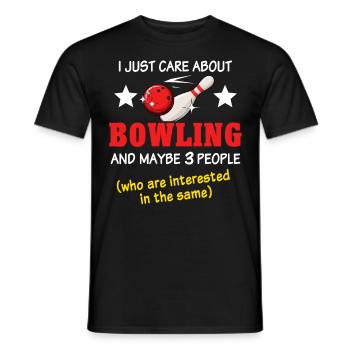 Quilles de quilles - T-shirt homme - noir - Devant - AI Model Male 178 light (178cm)