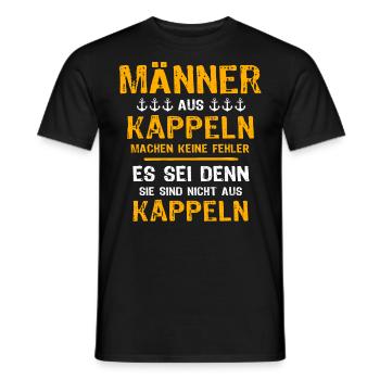 Kappeln Mann Kappelner Männer - Männer T-Shirt - Schwarz - Vorne - AI Model Male 178 light (178cm)