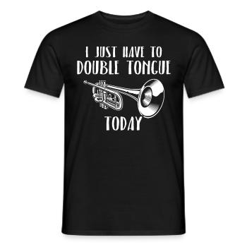 Mellophone Musician - Men's T-Shirt - black - Front - AI Model Male 178 light (178cm)