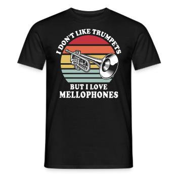 Mellophone Musician - Men's T-Shirt - black - Front - AI Model Male 178 light (178cm)
