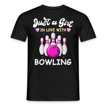 Bowling Bowler - Männer T-Shirt - Schwarz - Vorne - AI Model Male 178 light (178cm)