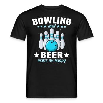 Quilleur de bowling - T-shirt homme - noir - Devant - AI Model Male 178 light (178cm)