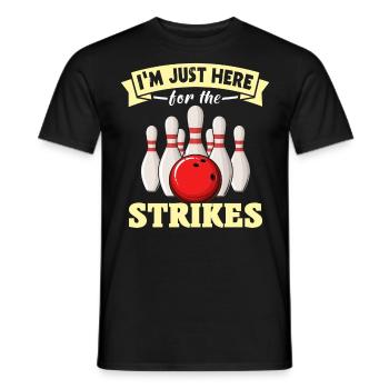 Bowlingspieler Bowling - Männer T-Shirt - Schwarz - Vorne - AI Model Male 178 light (178cm)