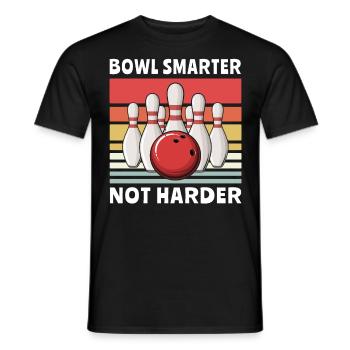 Bowlingspieler Bowling - Männer T-Shirt - Schwarz - Vorne - AI Model Male 178 light (178cm)