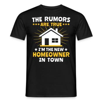 Homeowner New Home - Männer T-Shirt - Schwarz - Vorne - AI Model Male 178 light (178cm)