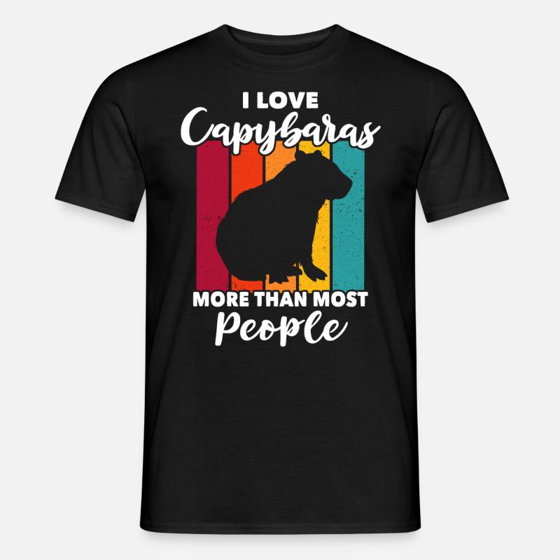 Capybaras - Männer T-Shirt - Schwarz