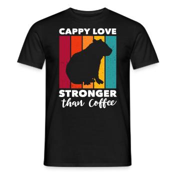 Capybara Capy - Männer T-Shirt - Schwarz - Vorne - AI Model Male 178 light (178cm)