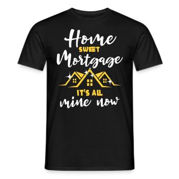 Eigenheim Hauskauf Hauskäufer - Männer T-Shirt - Schwarz - Vorne - AI Model Male 178 light (178cm)