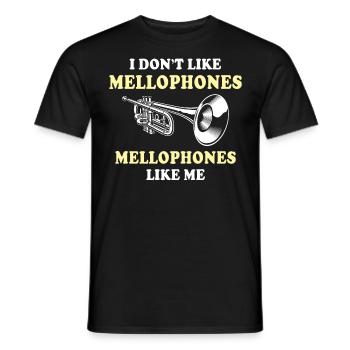 Mellophone Mellophone Player Mellophonium - Men's T-Shirt - black - Front - AI Model Male 178 light (178cm)