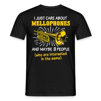 Mellophone Mellophone Player Mellophonium - Men's T-Shirt - black - Front - AI Model Male 178 light (178cm)