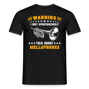 Mellophone Mellophone Player Mellophonium - Men's T-Shirt - black - Front - AI Model Male 178 light (178cm)