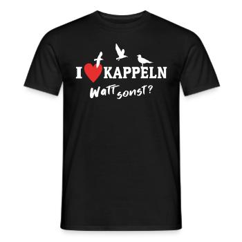 Kappeln Liebe Kappelner - Männer T-Shirt - Schwarz - Vorne - AI Model Male 178 light (178cm)