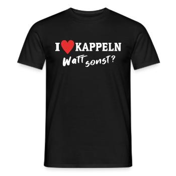 I Love Kappeln Stadt - Männer T-Shirt - Schwarz - Vorne - AI Model Male 178 light (178cm)