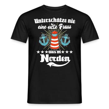 Nordener Sprüche Norden - Männer T-Shirt - Schwarz - Vorne - AI Model Male 178 light (178cm)