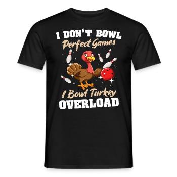 Quilles de dinde Bowler - T-shirt homme - noir - Devant - AI Model Male 178 light (178cm)