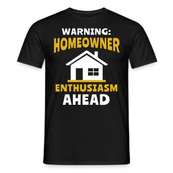 Eigenheim Hausbesitzer Hauskauf - Männer T-Shirt - Schwarz - Vorne - AI Model Male 178 light (178cm)