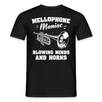 Mellophone - Men's T-Shirt - black - Front - AI Model Male 178 light (178cm)