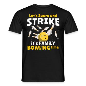 Quilles Famille Quille - T-shirt homme - noir - Devant - AI Model Male 178 light (178cm)