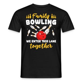 Bowling Family Bowler - Männer T-Shirt - Schwarz - Vorne - AI Model Male 178 light (178cm)