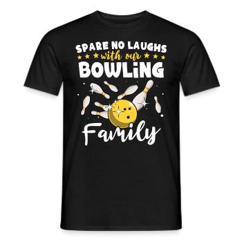 Quilles Famille Quille - T-shirt homme - noir - Devant - AI Model Male 178 light (178cm)