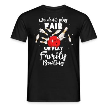 Quilles Famille Quille - T-shirt homme - noir - Devant - AI Model Male 178 light (178cm)