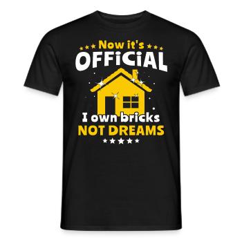 Hausbesitzer Homeowner - Männer T-Shirt - Schwarz - Vorne - AI Model Male 178 light (178cm)