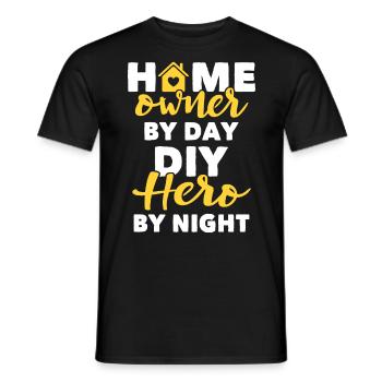 Hausbesitzer Homeowner - Männer T-Shirt - Schwarz - Vorne - AI Model Male 178 light (178cm)