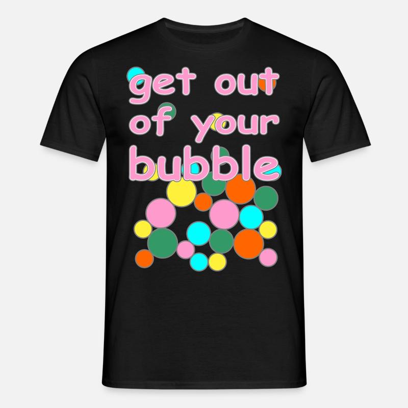 bubble englische Version - Männer T-Shirt - Schwarz