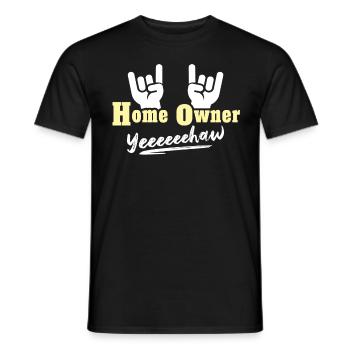 Homeowner New Home - Männer T-Shirt - Schwarz - Vorne - AI Model Male 178 light (178cm)